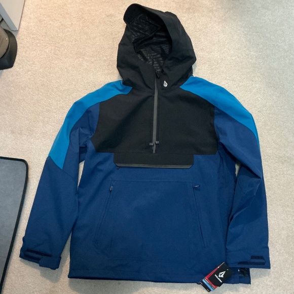 Volcom Men's Brighton Pullover Anarok Hooded Snowboard Jacket - NEW - Picture 1 of 4